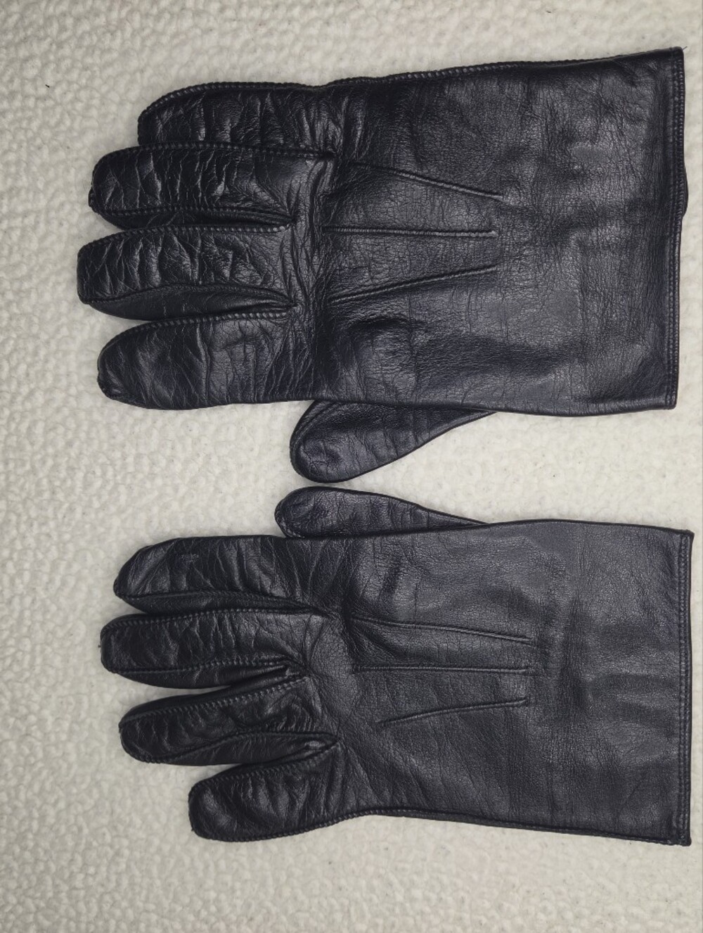 Coach Black Leather Men's Gloves Size Medium